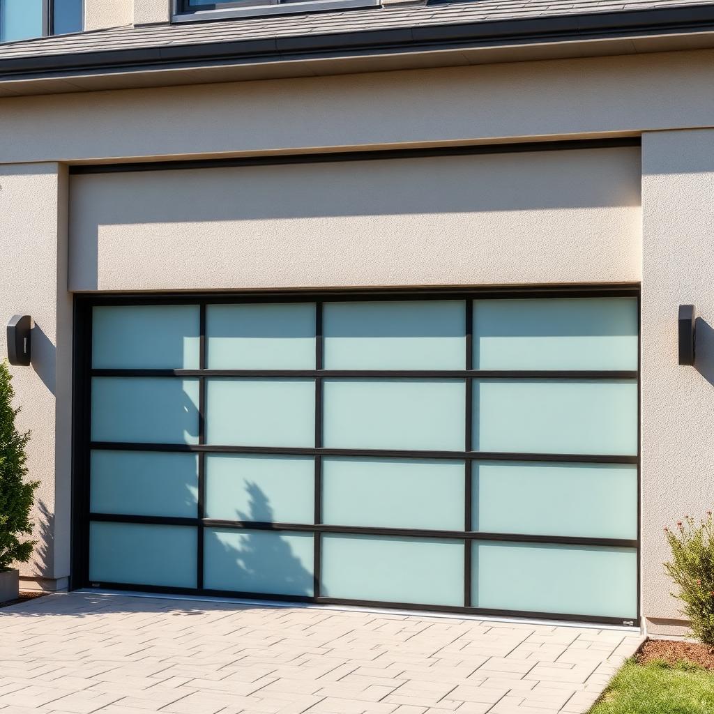 Modern garage door installation showcasing our quality workmanship